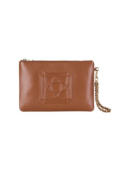 Desa Vionya Brown Women's Leather Handbag