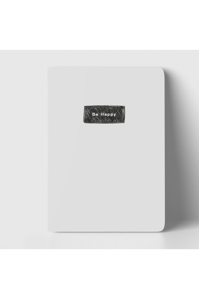 Joo Studio Be Happy Beyaz Defter (çizgili)