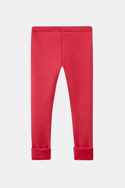LOVETTI Dark Fuchsia Girls' Full Raised Eared Rabbit Embroidery (Nova) Leggings