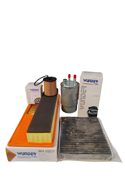 WUNDER FİAT FİORİNO 1,3 MJT EURO 4 PERİYODİK FİLTRE BAKIM SETİ 2012 VE ÖNCESİ...