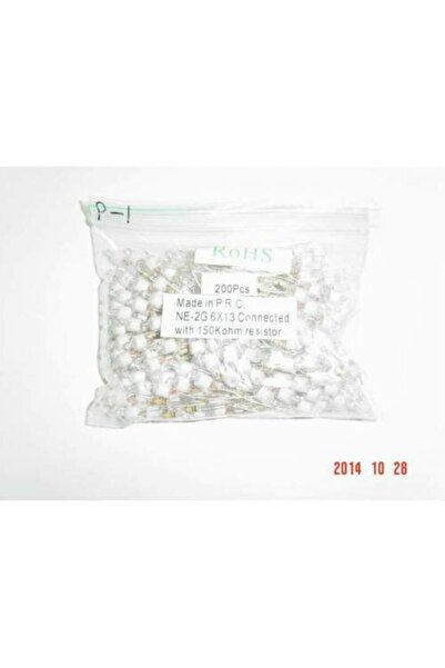 Fortor NE-2G Yeşil Neon Ampül 6X13Dirençli 30mm 200ADET