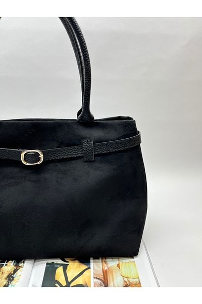 Babydoll Bag Geantă de mână și de umăr din piele de căprioară de mărime mare pentru femei