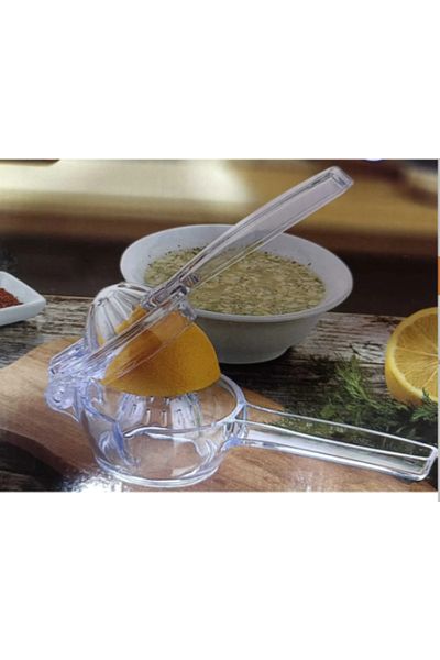 BORA HOME Lemon Squeezer - Transparent and Filling Chamber