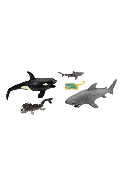 NW NessiWorld مجموعة لعب حيوانات المحيط وايلد كويست 5 قطع