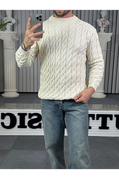 UTTBASİC Vanilla Old Money Zircir Knit Sweater