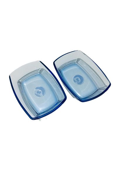 Paşabahçe 54673 Tokio 2-Piece Bowl, Breakfast, Snack Plate / Blue-14 cm