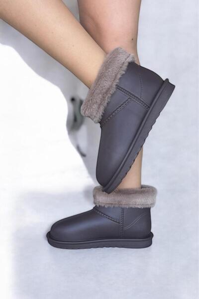 Melissa Boutique Kadın Acı Kahve Cilt İçi Kürklü Su Geçirmez Kar Botu