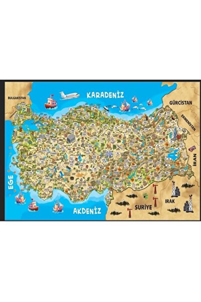 TOTTERİQ Türkiye kültür haritası 100.Yıla özel puzzle 260 parça