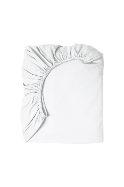 sarcon ملاءة بيضاء مرنة واحدة |   100% قطن |   ناعمة ومتينة