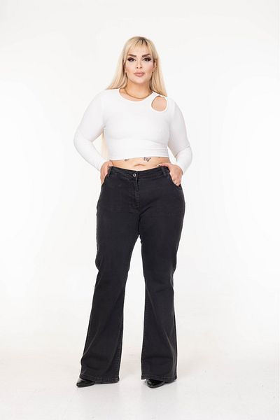 EYLÜLXXL Spanish Legs Large Size Jeans Pants