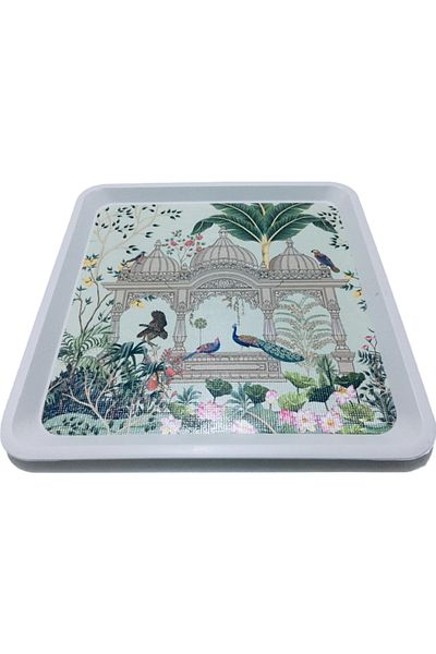 Karin Tea Coffee Serving Catering and Presentation Tray & 32.5 X 32.5 cm