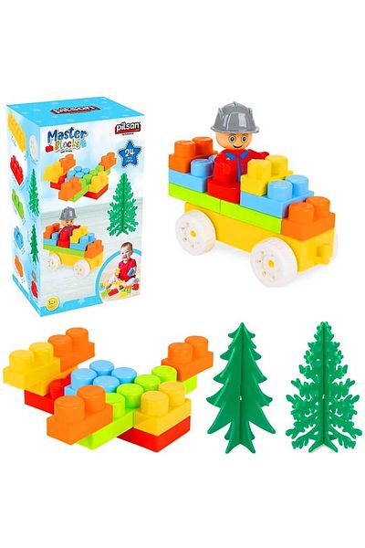 PİLSAN Master Blocks with Accessories - Star Collection 24 Pieces ( 997516 )