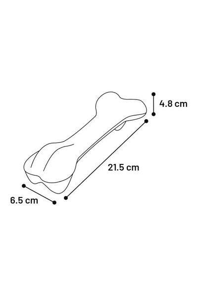 Flamingo Rubber Bone Dog Toy 22 cm