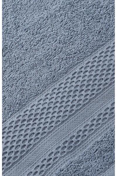 Bluenity Softy - 100% натуральна бавовняна рушник для гостей для ванної кімнати / кухні - 30x50 см, синій