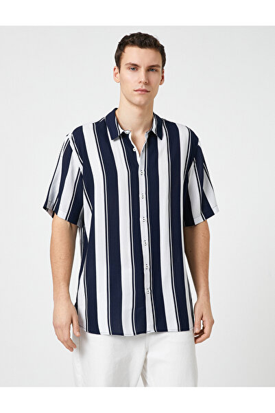 Koton Nyári ing rövid ujjú klasszikus gallérral