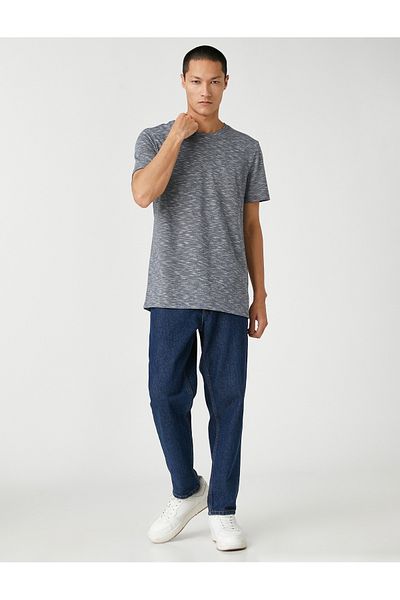 Koton Basic Melted T-Shirt Crew Neck Slim Fit