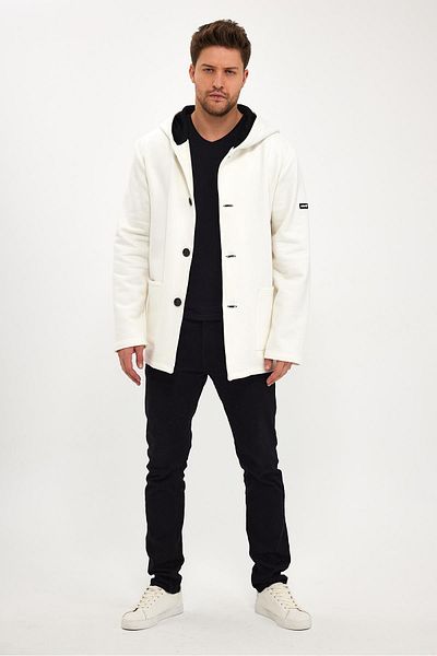 ALEXANDERGARDI Ζακέτα Oversize με κουκούλα και ράστερ εσωτερικά (E23-607 03)