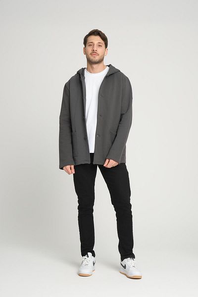 ALEXANDERGARDI Hooded Oversize Cardigan with Ribbon Inside (E23-607 03)