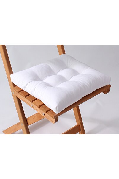 ALTINPAMUK White Bistro Kitchen Garden Chair - Backrest Cushion