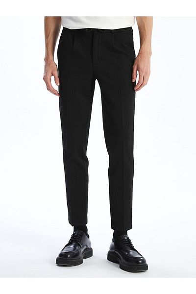 LC Waikiki Ανδρικό παντελόνι LCW Vision Black Slim Fit