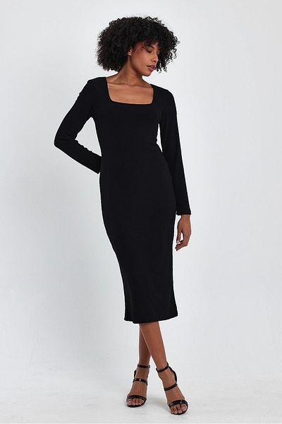 ALEXANDERGARDI Rochie cu guler pătrat (B23-00170)