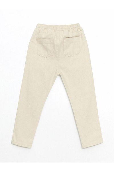 LC Waikiki Basic Linen Boy's Trousers with Elastic Waist