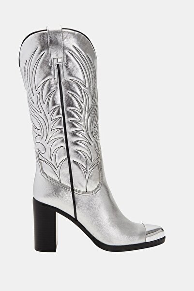 Katy Perry Zaina Women - Silver Colored Western Heeled Boots