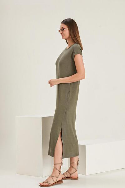 ALEXANDERGARDI Μακρύ φόρεμα με σκίσιμο (B20-1647)