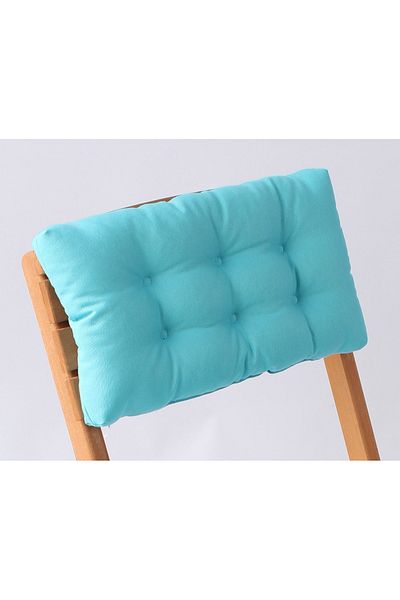 ALTINPAMUK Turquoise Bistro Kitchen Garden Chair - Backrest Cushion