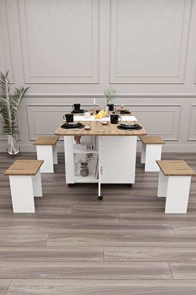 moka park avm Bozova Oval Yemek Masası Katlanabilir Yemek Masası