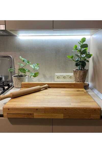 inwood Ahşap Tezgah Üstü Kayın Hamur Açma Kesme Tahtası 50x40