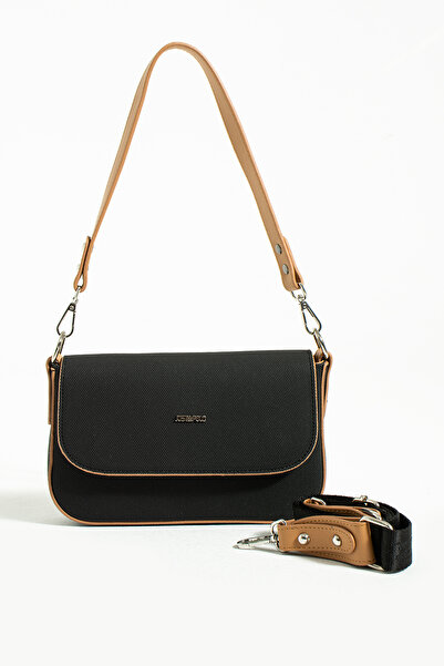 Just Polo حقيبة يد وكتف نسائية باللون الأسود