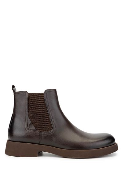Tamer Tanca Men's Genuine Leather Brown Casual Boots