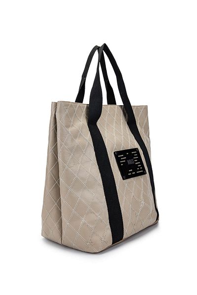 Dolce Women's Vegan Beige Cap Shoulder Bag