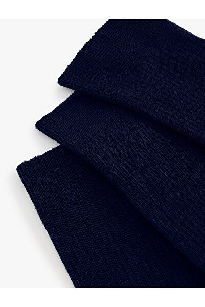 Koton Комплект от 3 памучни чорапи до глезена