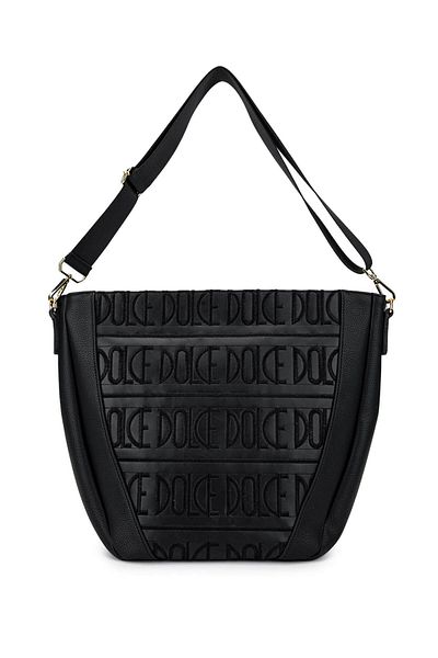 Dolce Women's Vegan Black Shoulder Bag