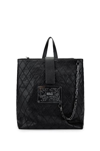 Dolce Women's Vegan Black Cap Backpack