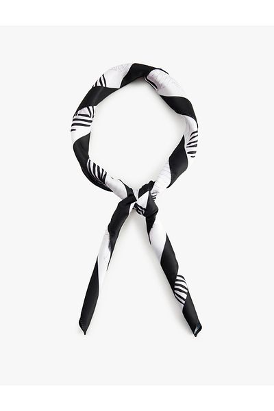 Koton Striped Square Shawl