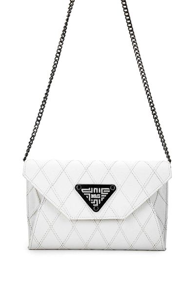 Dolce Women's Vegan White Cap Messenger Bag