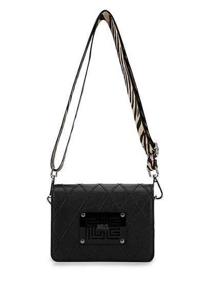Dolce Women's Vegan Black Cap Messenger Bag