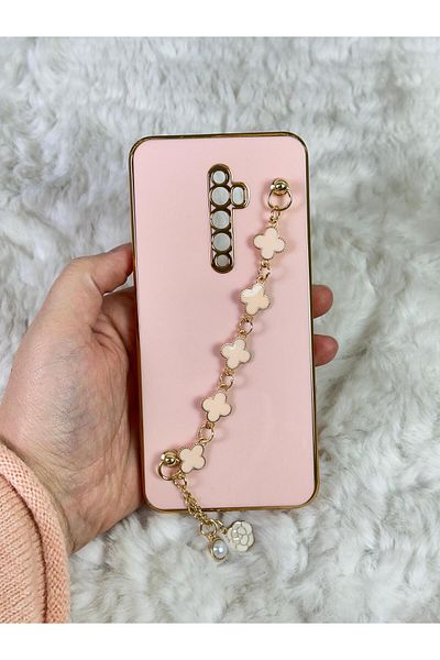 Vip Case OPPO RENO 2Z - حامل يد من السيليكون المقاوم للأوساخ وقابل للمسح وحماية الكاميرا اللامعة