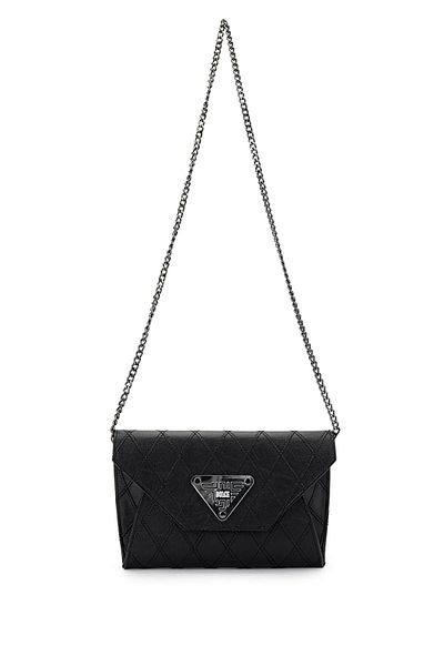 Dolce Women's Vegan Black Cap Messenger Bag