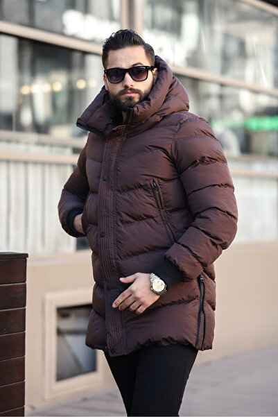 RHONES ΑΝΔΡΙΚΟ ΧΕΙΜΕΡΙΝΟ ΜΑΚΡΥ ΠΑΛΤΟ ΜΕ ΚΟΥΚΟΥΛΑ ΚΑΙ ΛΕΠΤΟΜΕΡΕΙΑ ΦΕΡΜΟΥΑΡ