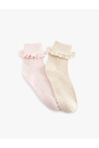 Koton 2 Pack Lace Socks
