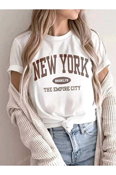 BW Bravely Wear NEW YORK THE EMPIRE τυπωμένο γυναικείο μπλουζάκι με ανθεκτική...