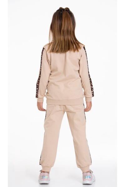 Cici kız Baby Junior New Season Girl's Leopard and Sequin Patterned Children's Set