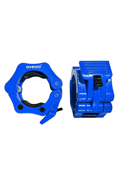 AVESSA Sıkıştırmalı Plastik Olimpik Bar Klipsi Çift Pbc-10 Mavi