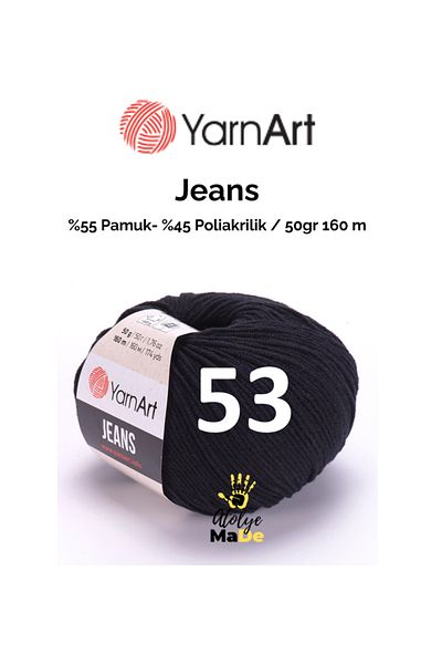 Yarnart Amugurimi Jeans 53 - Μαλακό βαμβακερό νήμα μωρού, 55% βαμβάκι