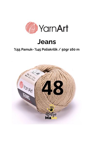 Yarnart 48 Μοντέλα Soft Coton Baby Jeans - Amugurimi Knitting Yarn, 55% βαμβάκι