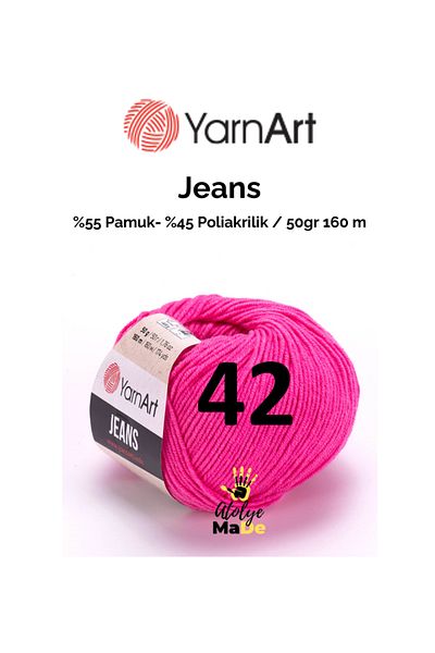 Yarnart 42 Μοντέλο Amugurimi Knitted Baby Jeans - Μαλακό βαμβάκι, 55% βαμβάκι
